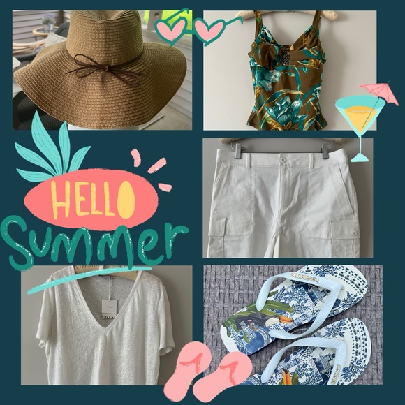 SALE 🌻 FOREVER 21 straw sun hat - Picture 7 of 8